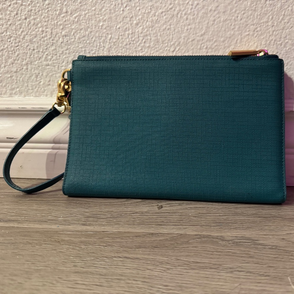 Dagne Dover Clutch - Teal Geen - Gold-Tone Hardware